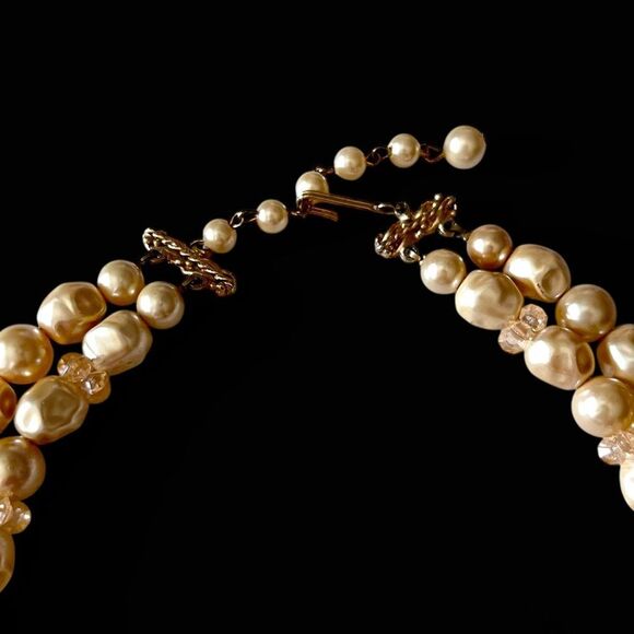 Vintage Faux Baroque Pearl Necklace - Picture 3 of 5